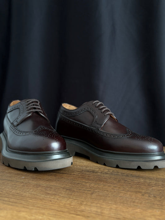 Gadoshoes Calvero Kahve Deri Ayakkabı (+7cm)