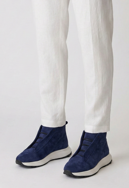 Gadoshoes Lacivert Süet Bot (+7 cm)