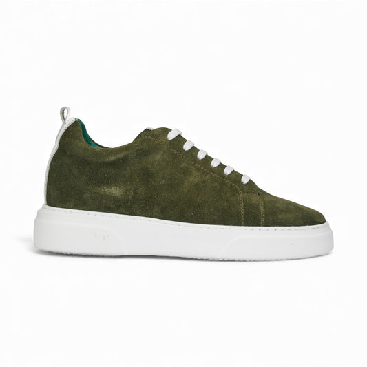 Gadoshoes Yeşil Süet Hakiki Deri Ayakkabı (+7cm)