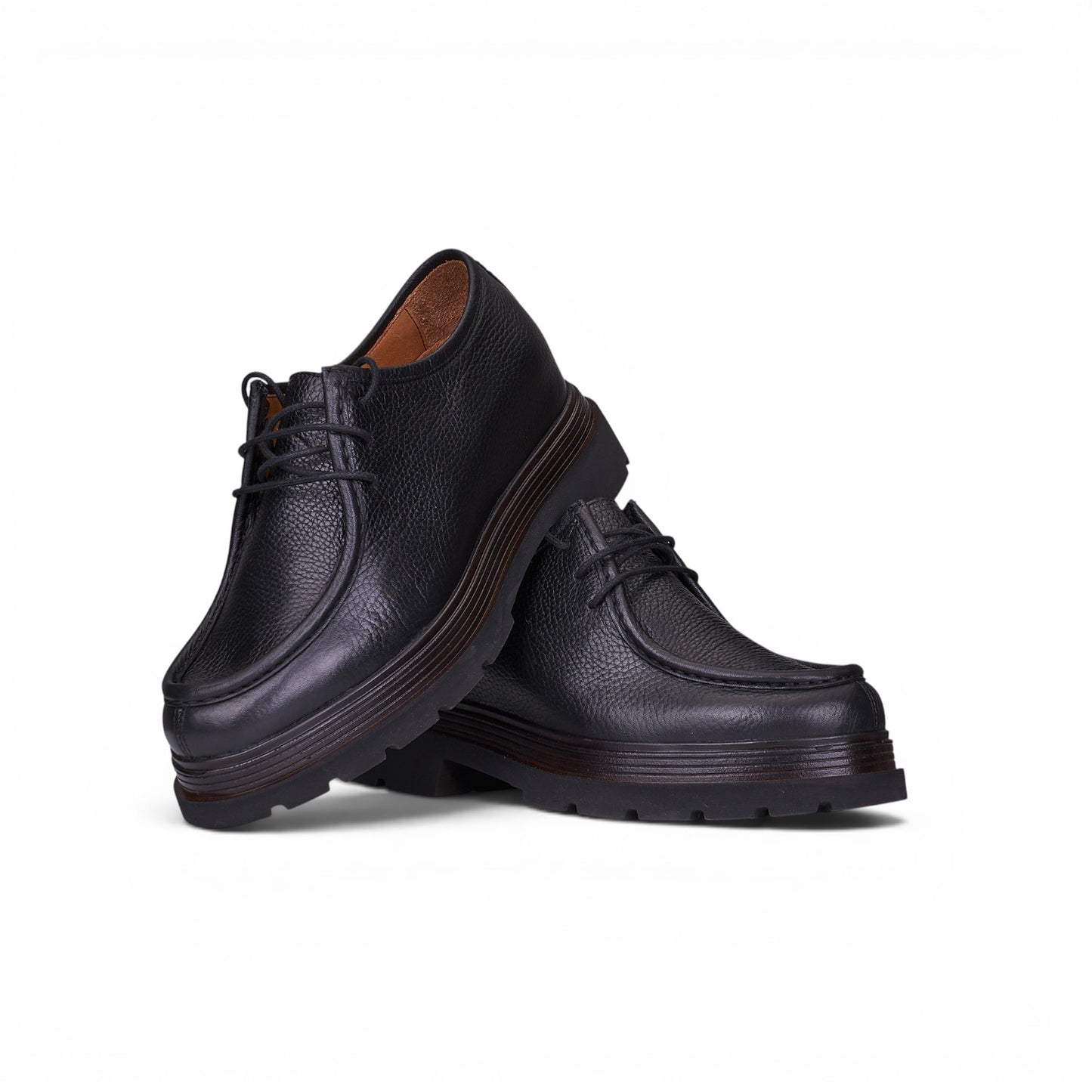 Gadoshoes Shadow Siyah Deri Klasik Ayakkabı (+8.5cm)