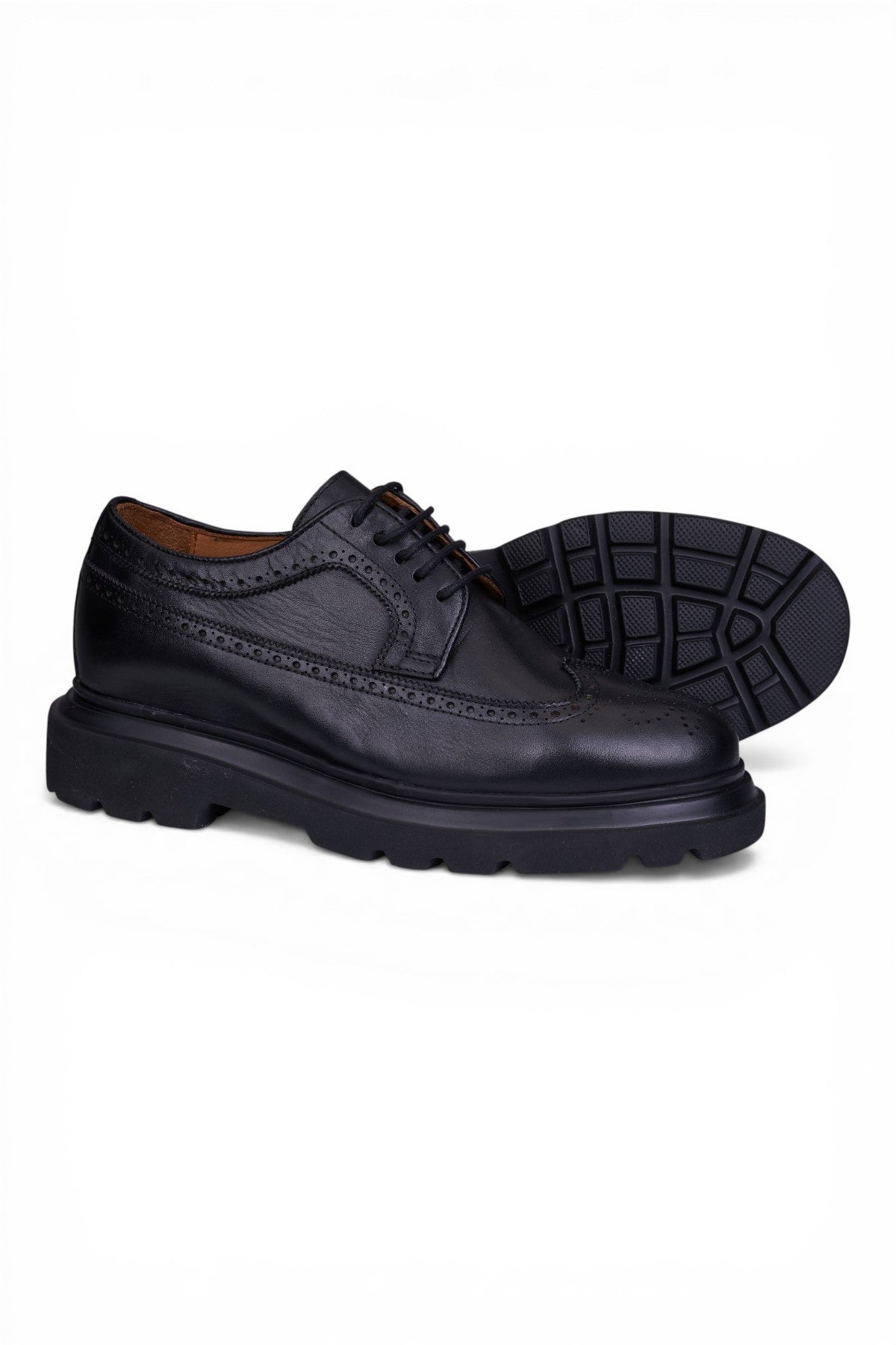 Gadoshoes Calvero Siyah Deri Ayakkabı (+7cm)