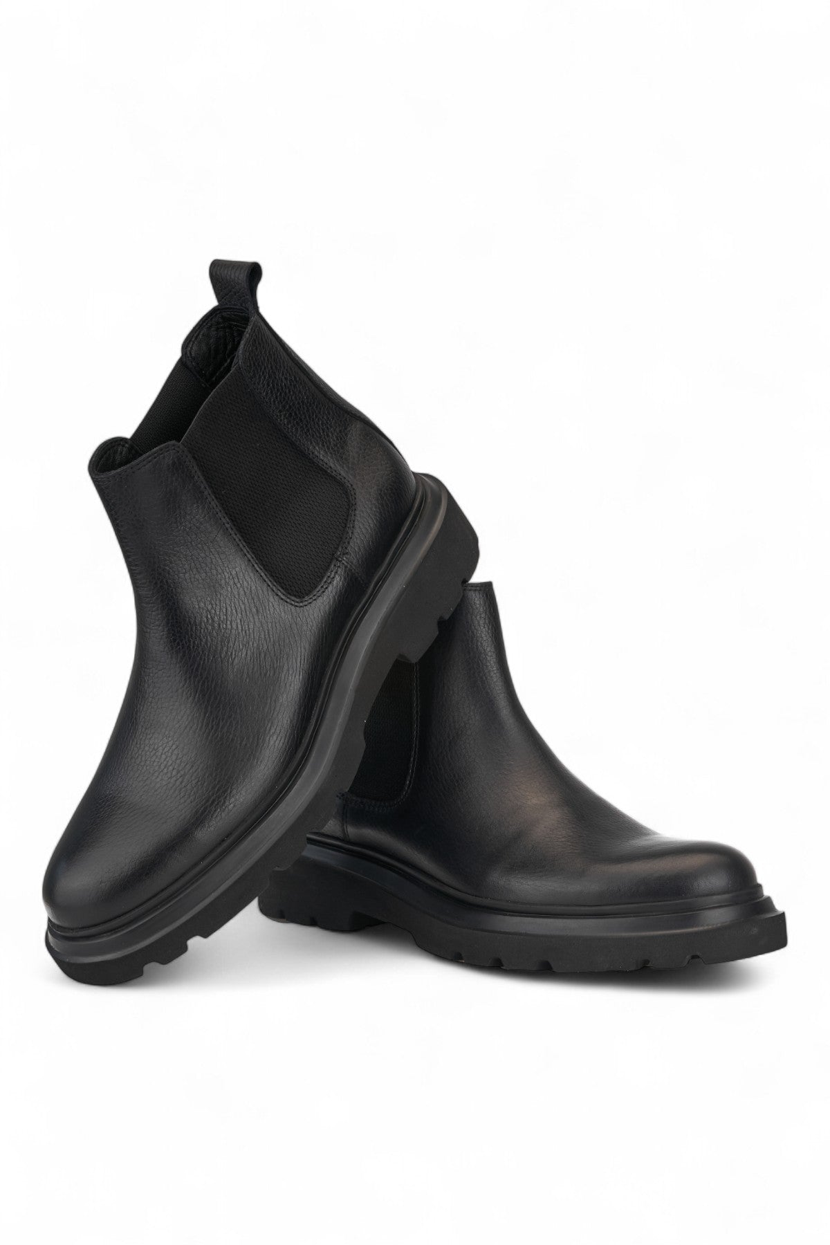 Gadoshoes Siyah Deri Bot (+7cm)