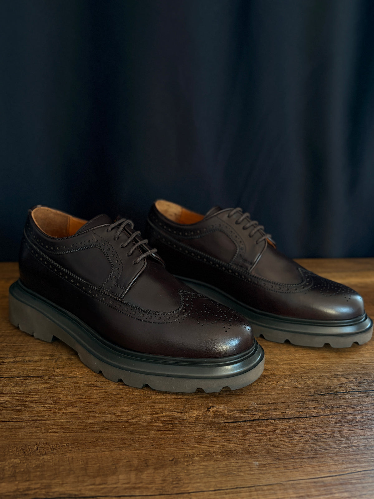 Gadoshoes Calvero Kahve Deri Ayakkabı (+7cm)