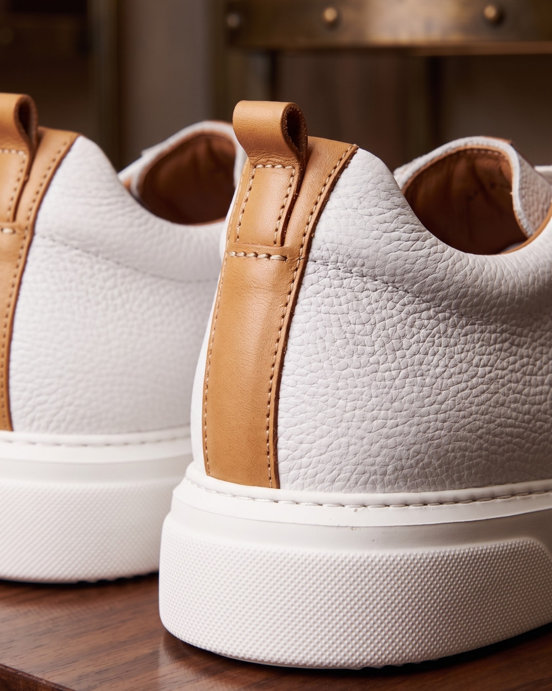 Gadoshoes Beyaz Deri Ayakkabı (+7 cm)
