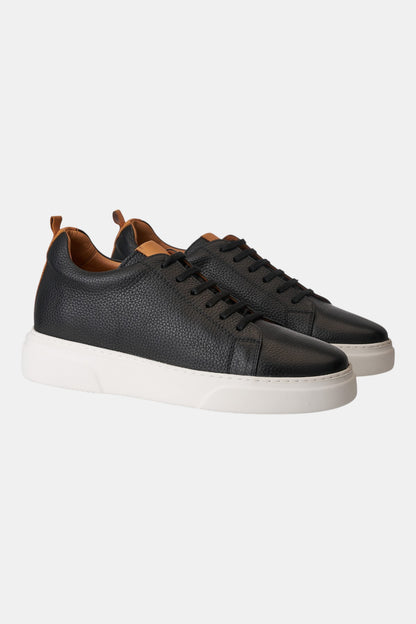 Gadoshoes Siyah Deri Ayakkabı (+7 cm)