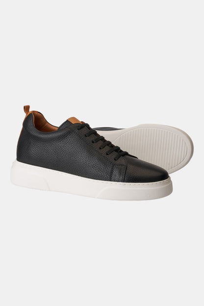 Gadoshoes Siyah Deri Ayakkabı (+7 cm)