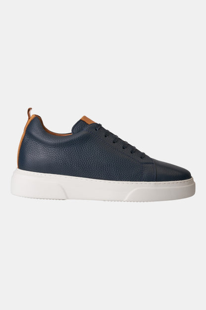 Gadoshoes Lacivert Deri Ayakkabı (+7 cm)