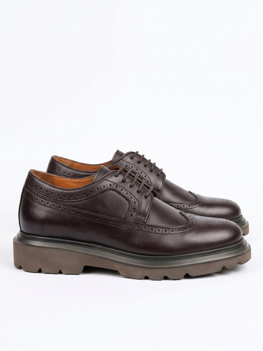 Gadoshoes Calvero Kahve Deri Ayakkabı (+7cm)