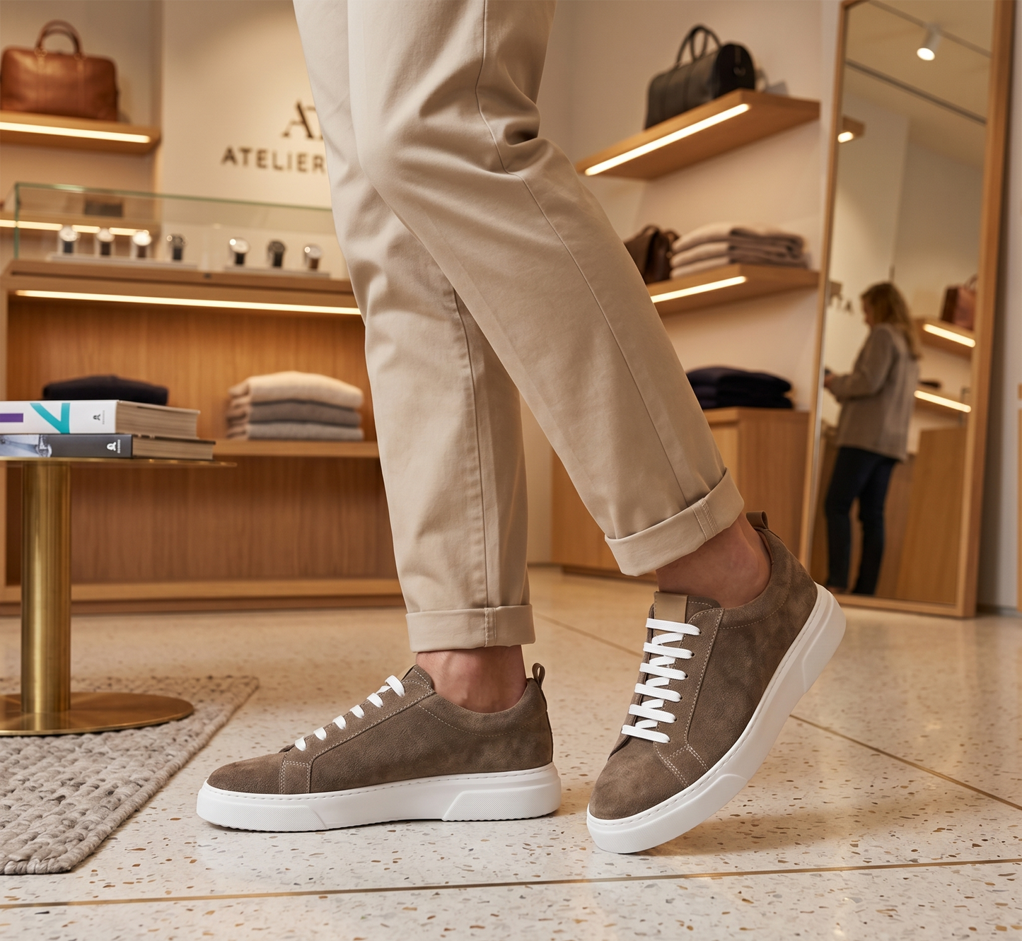 Gadoshoes Vizon Süet Hakiki Deri Ayakkabı (+7cm)