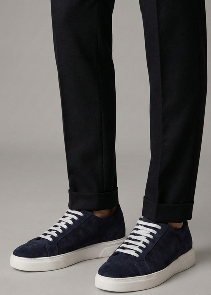 Gadoshoes Lacivert Süet Ayakkabı (+7 cm)