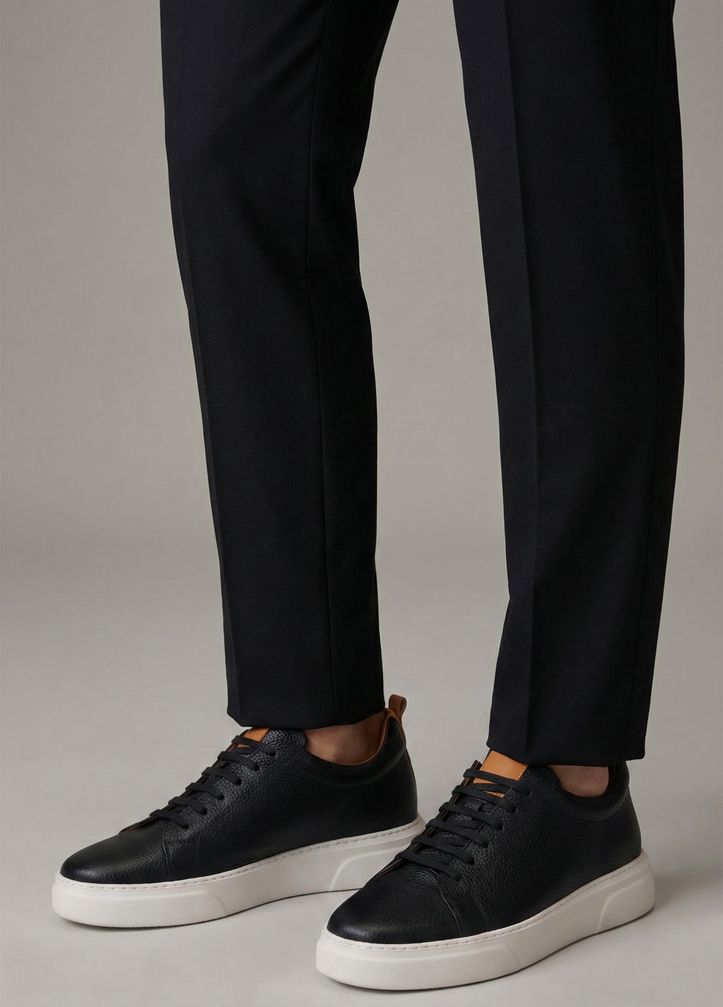Gadoshoes Siyah Deri Ayakkabı (+7 cm)
