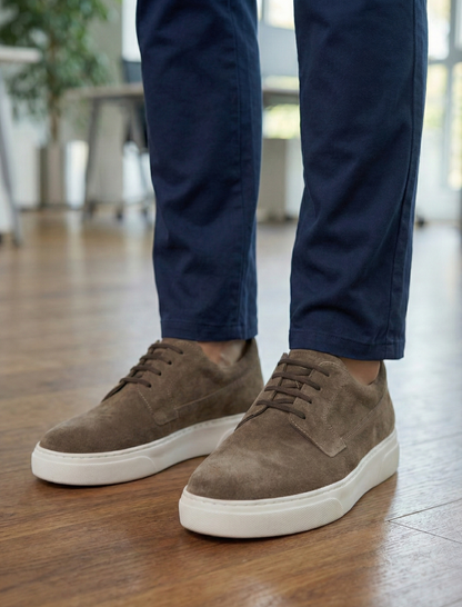 Gadoshoes Vizon Süet Hakiki Deri Klasik Ayakkabı (+7cm)
