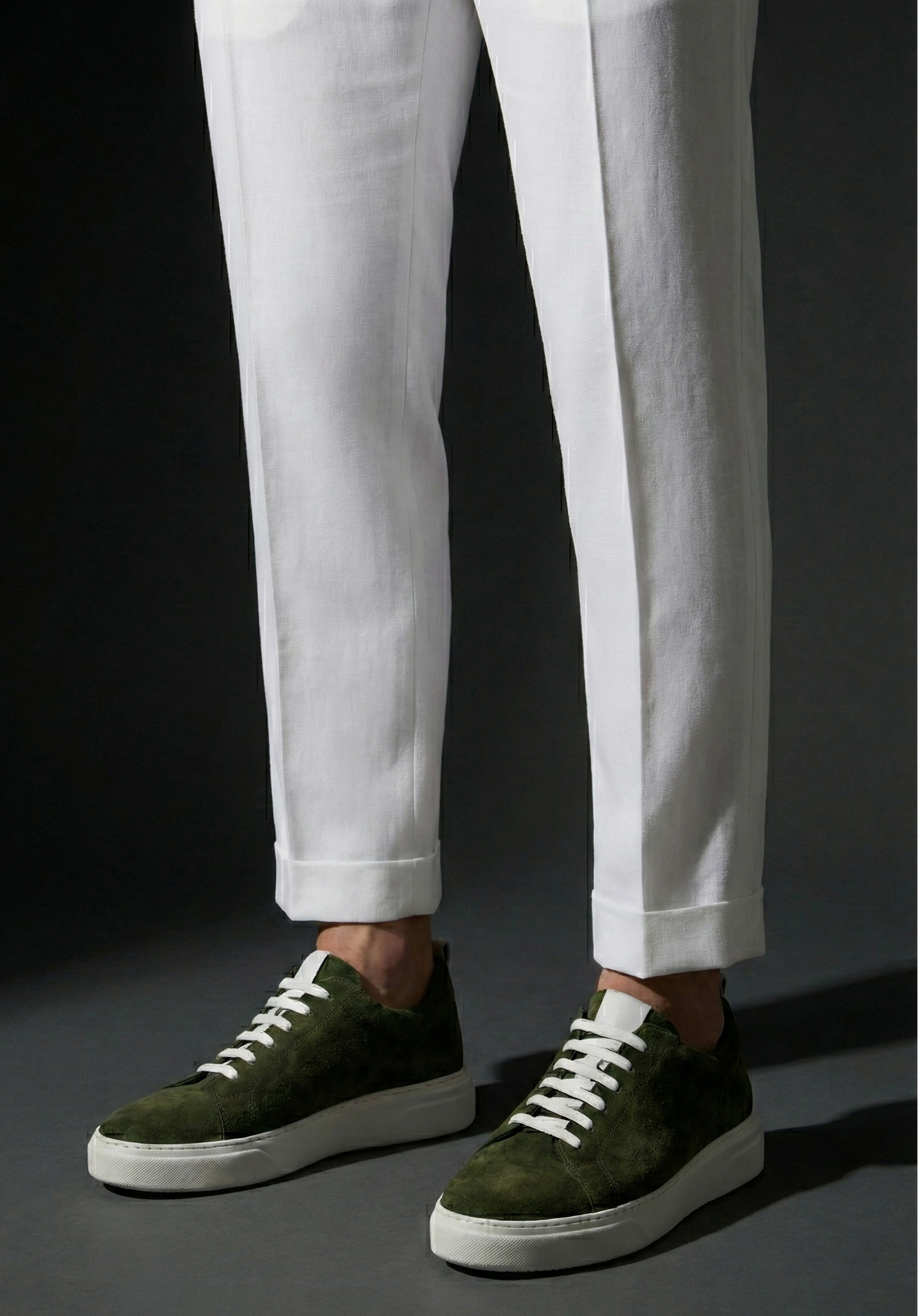 Gadoshoes Yeşil Süet Hakiki Deri Ayakkabı (+7cm)