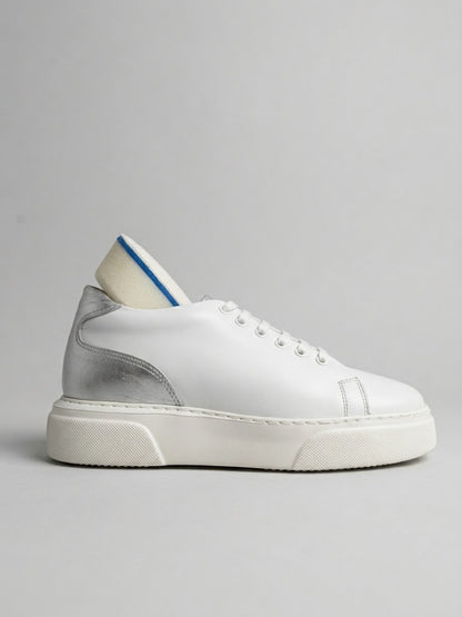 Gadoshoes Aura Silver Kadın Beyaz Deri Ayakkabı (+7cm)