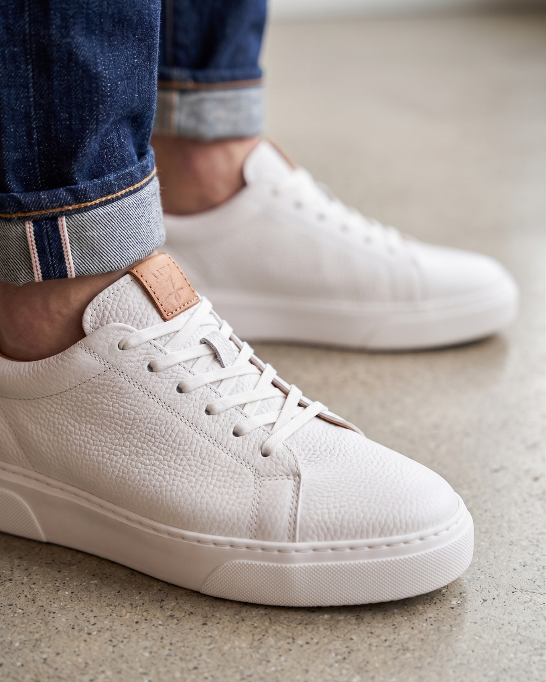 Gadoshoes Beyaz Deri Ayakkabı (+7 cm)