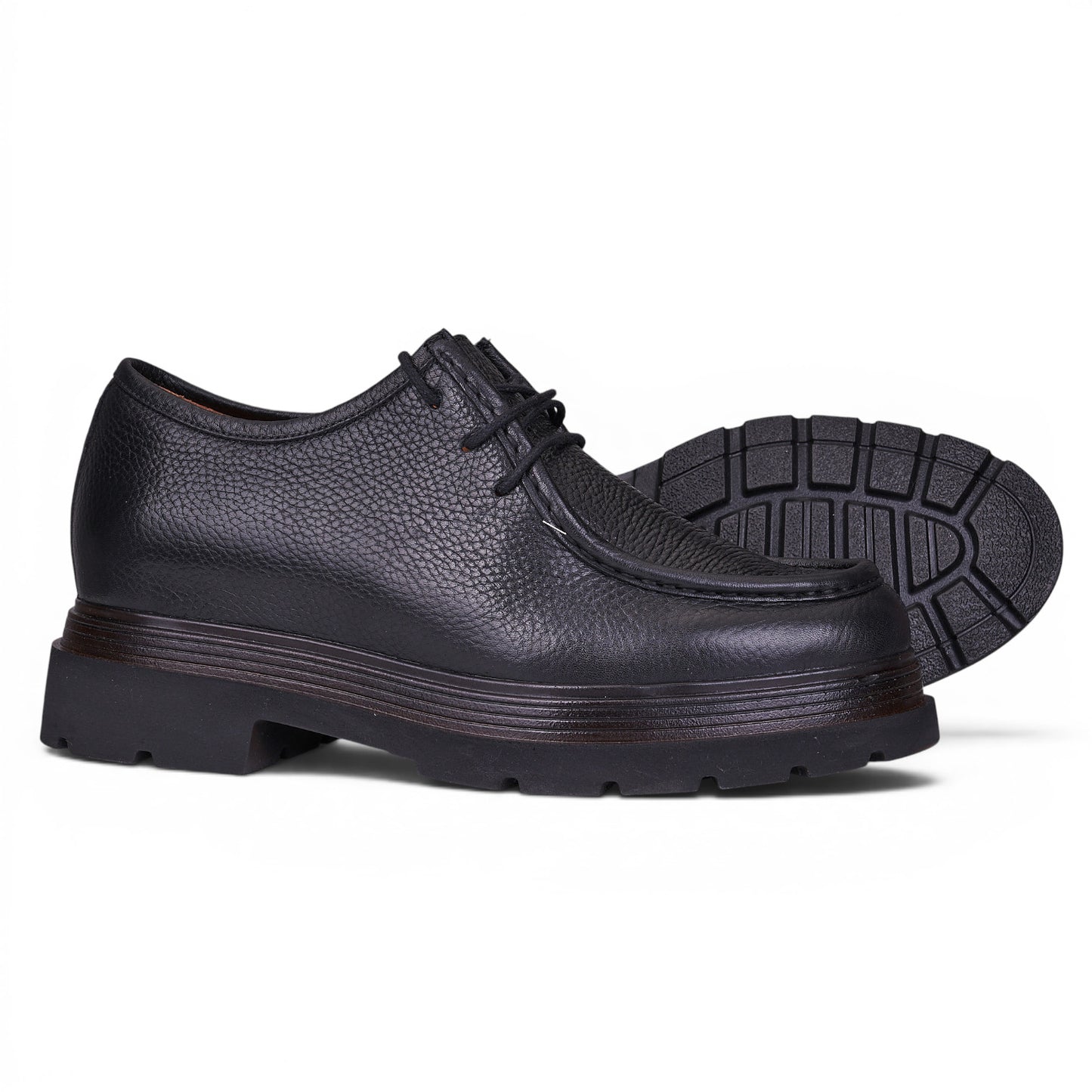 Gadoshoes Shadow Siyah Deri Klasik Ayakkabı (+8.5cm)