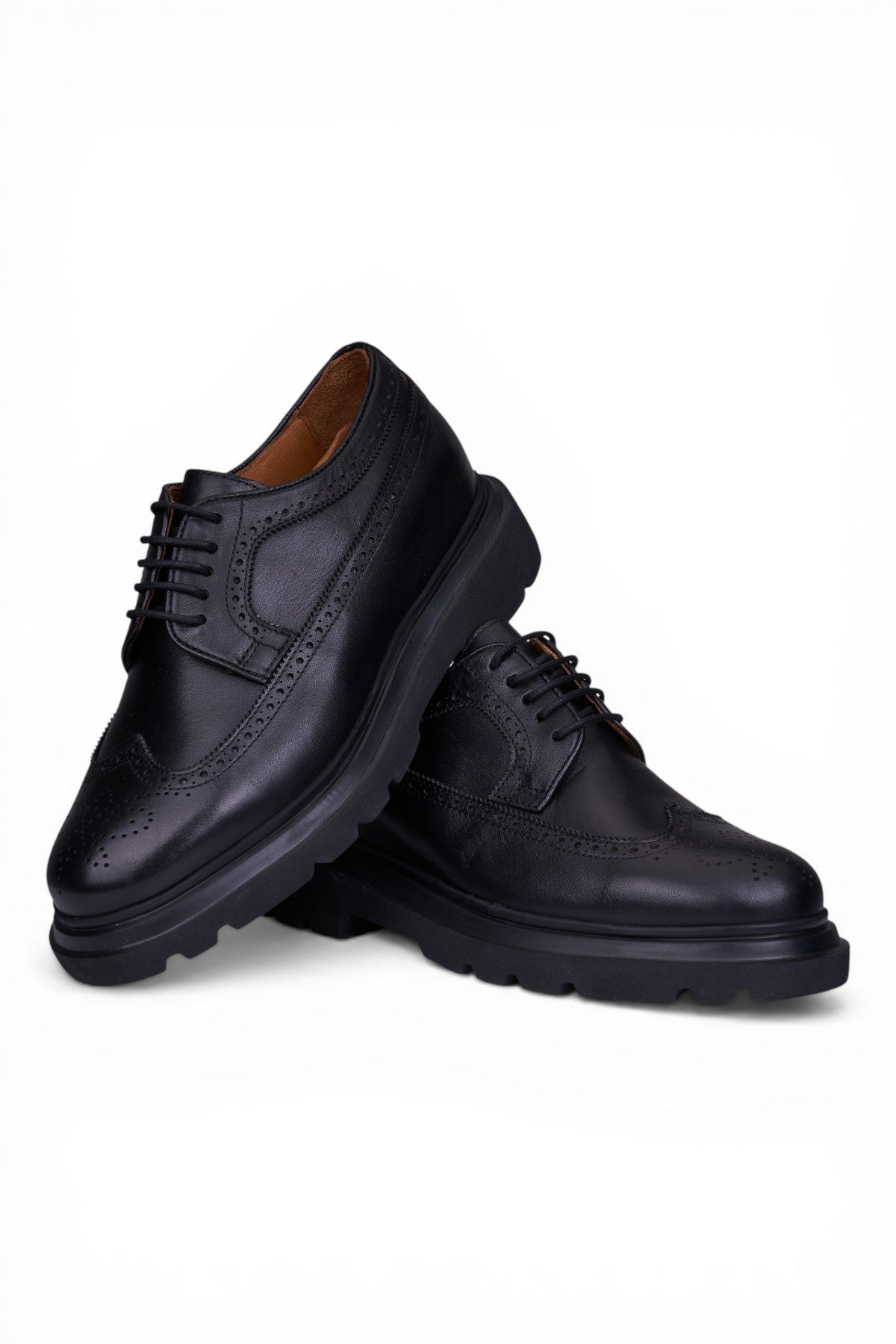 Gadoshoes Calvero Siyah Deri Ayakkabı (+7cm)