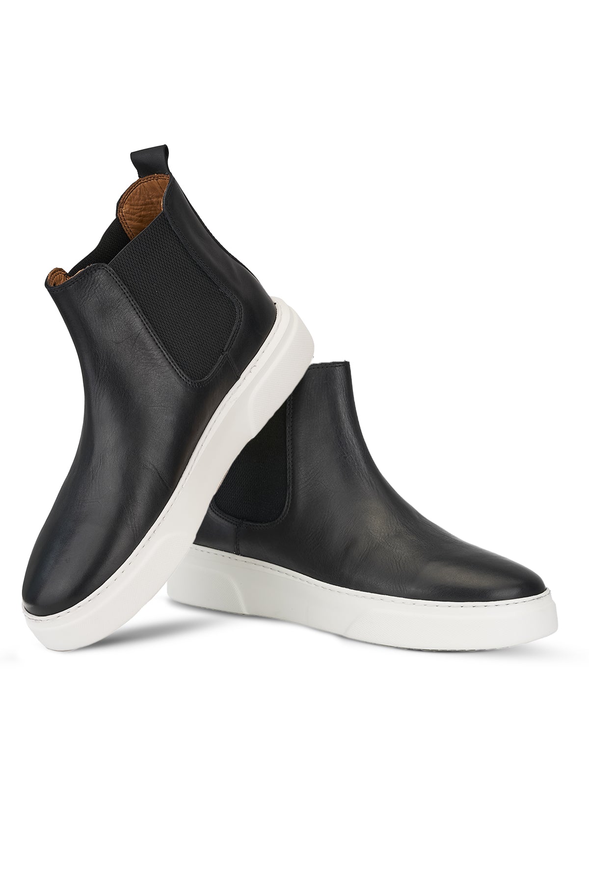 Gadoshoes Siyah Deri Bot (+7 cm)