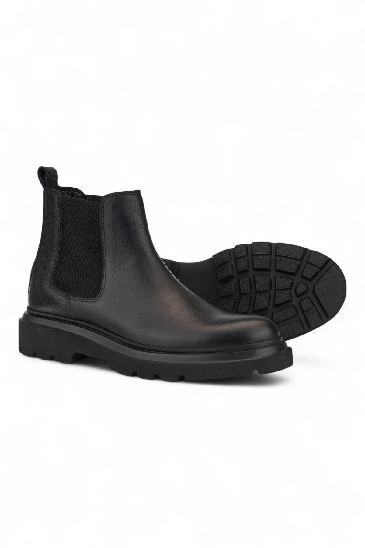 Gadoshoes Siyah Deri Bot (+7cm)